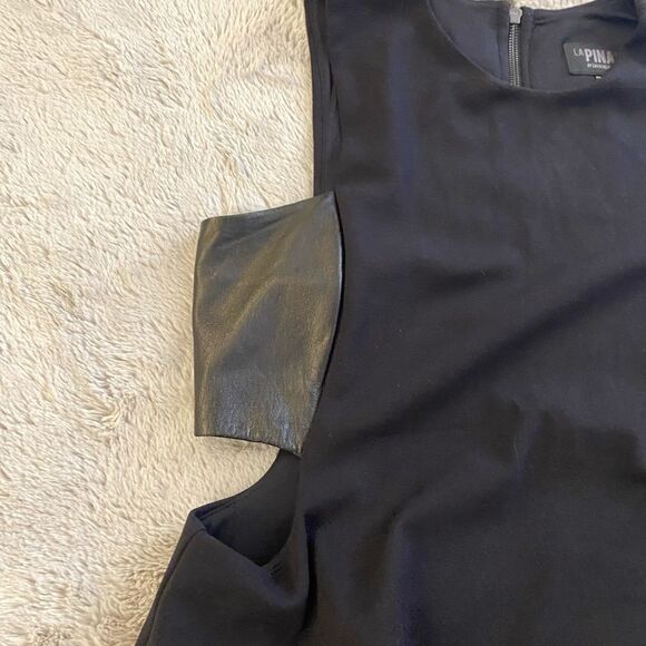 La pina by David Helwani genuine leather detailed top, L - Picture 2 of 8